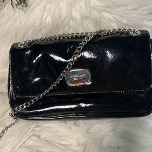 Michael kors black Paton cross shoulder bag